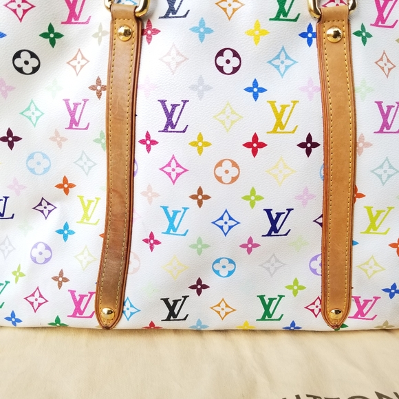 Louis Vuitton Aurelia GM Blanc Multicolor Oversized Jumbo Shopper Tote handbag - Picture 10 of 16